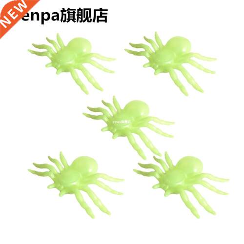 50pcs 2*1.4cm Black Spider Halloween Decoration ival Sup