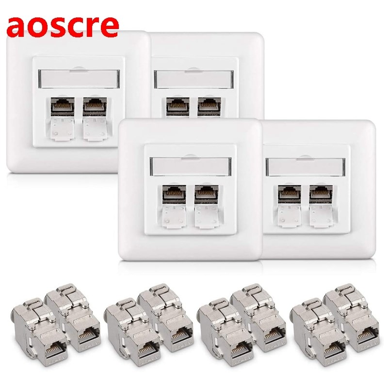 Keystone Module Kit - Includes (8) CAT6A Shielded Keystone J