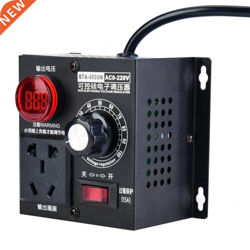 EU Plug 4000W SCR Voltage Regulator Temperature Motor AC 220