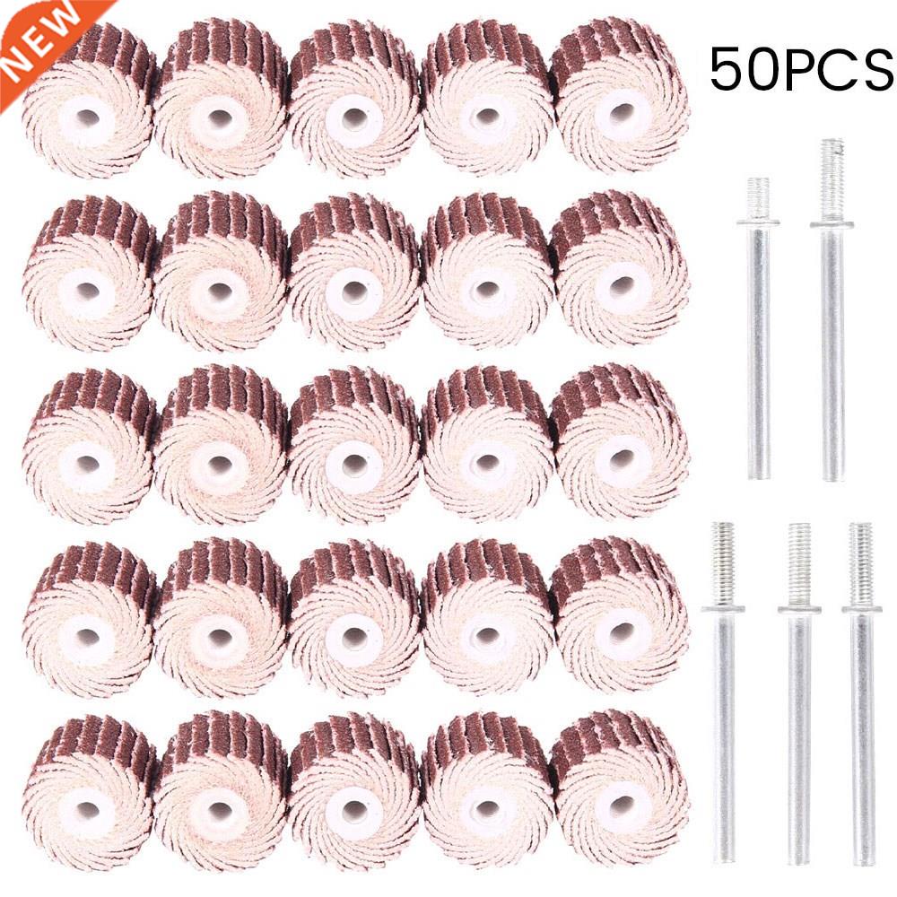 50PCS Sanding Flap Dremel Accessories Set Grinding Wheel Hea
