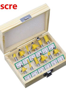 12Pcs Milling Cutter Router Bit Set 8Mm Wood Cutter Carbide