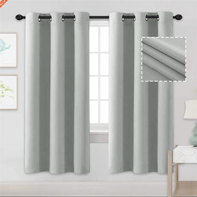 C Blackout Short Curtains for Bedroom Living Room Insulat
