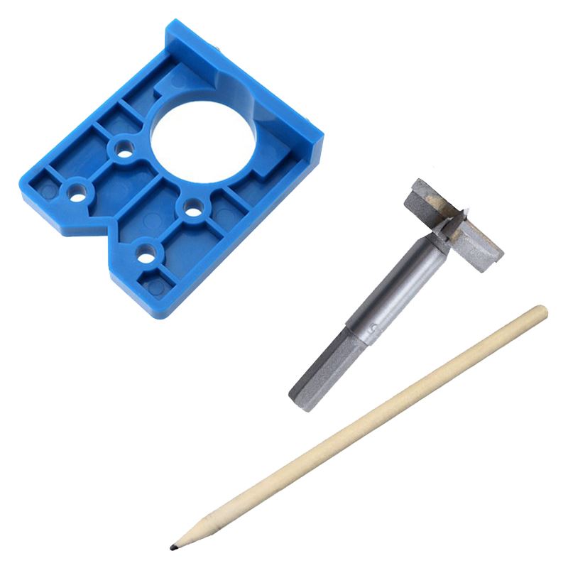 35mm Hinge Drilling Jig Concealed Guide Hinge Hole Locator W