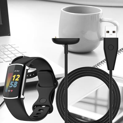 For Fitbit Charge 5 USB Charger Smartwatch Charging Dock For