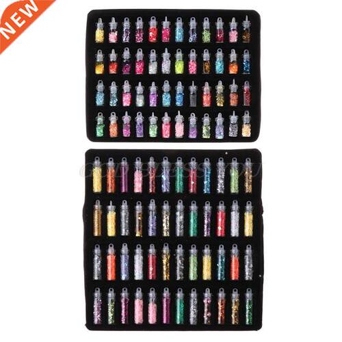 48 Bottles Flash Sequin Powder Decoration Silicone Mold