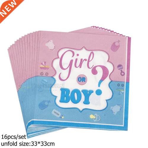 Gender Reveal Party Decoration Boy or Girl Banner Disposable