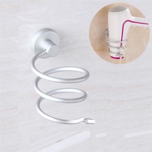 1PCs Wall-mounted Hair Dryer Stainless Steel Bathroom Shelf
