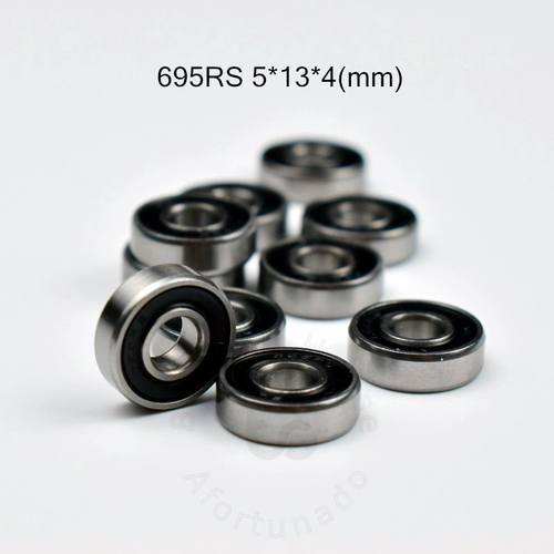 10pcs 695RS 5*13*4(mm) free shipping chrome steel rubber Se