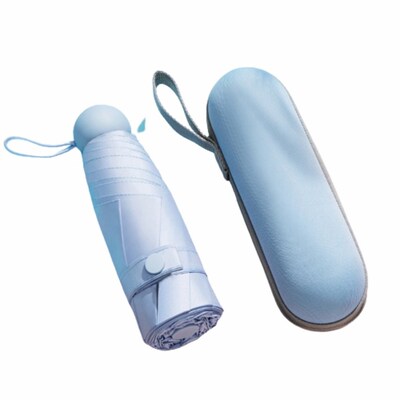 5 Folding Sunscreen Capsules Umbrella Foldable Rain Gear Sup