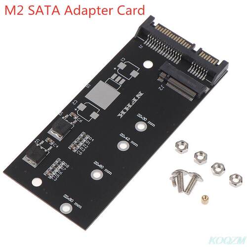 1 Set B+M Key M.2 NGFF SSD Convert Adapter Card To 2.5&rdquo