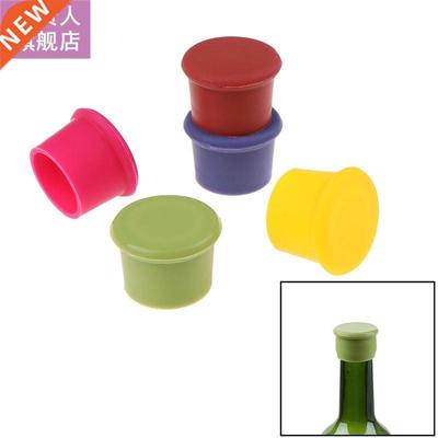 5Pc Wne Bottle Stopper Slcone Bar Preservaton Champagne