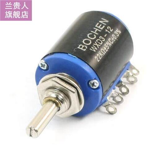 WXD3-12 22K Ohm 5% Tolerance 3 Solder Lug Wirewound Potentio