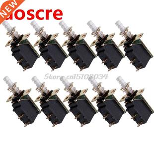 10Pcs/Set AC 250V 2A/8A Latching SPST Push Button Power 2Pin