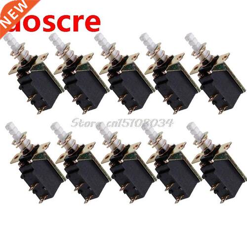 10Pcs/Set AC 250V 2A/8A Latching SPST Push Button Power 2Pin