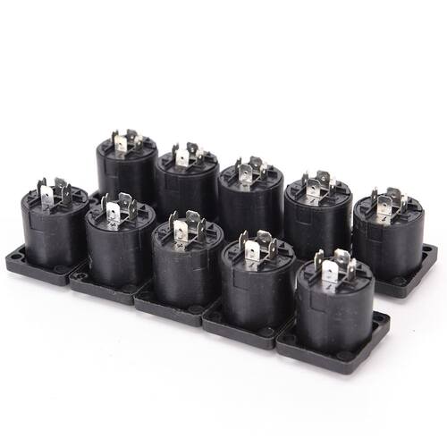 JETTING 10pcs/lot 4 Pin Speakon Female Jack Socket Connector
