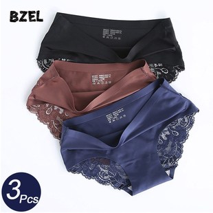 BZEL 3Pcs/lot Seamless Women Hollow Out Panties Set Underwea