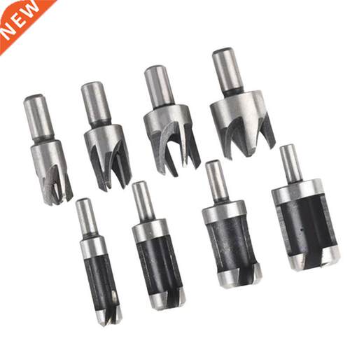 4pcs Wood Plug Cutter Drill Cutting Tool Drill Bit Set Strai