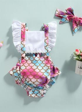 Ma&Baby 0-18M Summer Newborn Infant Baby Girls Romper Pr