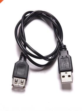 1PC Black USB 2.0 A Male to A Female USB Cable Extension 50C