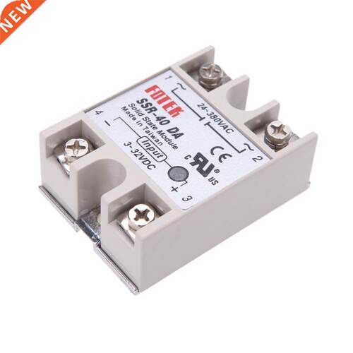 1pc Durable SSR-40 DA Solid State Relay 40A 24-380V For PID