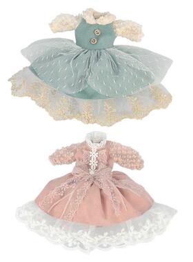 Handmade Dress for 12 Inch Doll Clothes Outfits DIY Dress Up