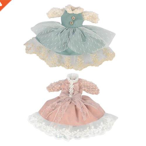 Handmade Dress for 12 Inch Doll Clothes Outfits DIY Dress Up
