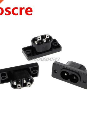 5 Pcs IEC20 C8 2 Terminal Power Plug Inlet Socket AC 250V 2