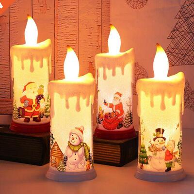 Santa Claus Snowman decorative small night light new Christm