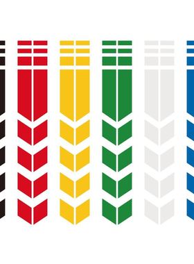 Universal Motorcycle Reflective Stickers Wheel Car Decal on