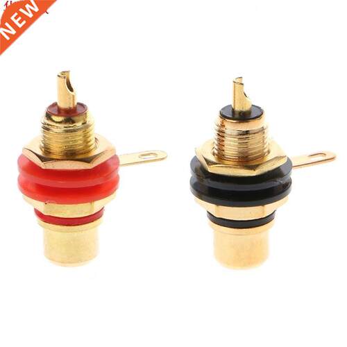 RCA Female Socket Connector Chasss Panel Mount Adapter Aud