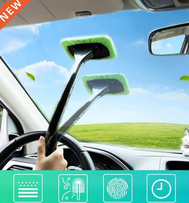 Car Window Cleaner Brush Kit Windshield Wiper Microfiber B
