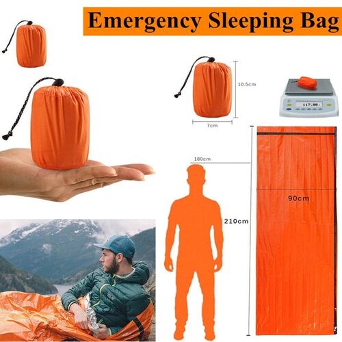 Waterproof Lightweight Thermal Emergency Sleeping Bag Bivy S