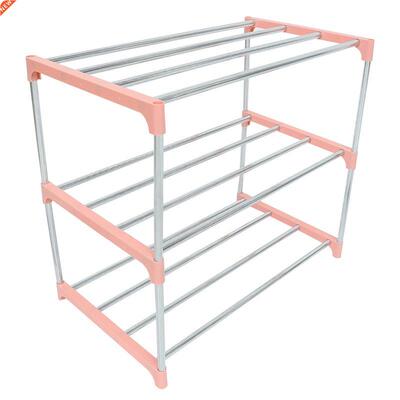 Simple Multi Layer Shoe Rack Stainless Steel Easy Assemble S
