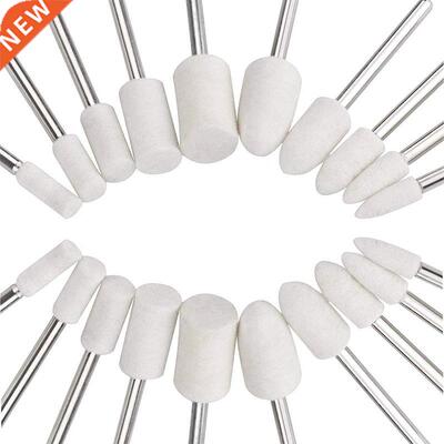 100PCS Wool Felt Mandrel Mounted Grinding Polishing Buffing