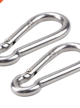 2pcs Stainless Steel Multifunctional Spring Snap Hook Carabi