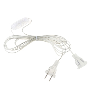 AC Power Extension Cable 110V 220V Transparent Standard Swit