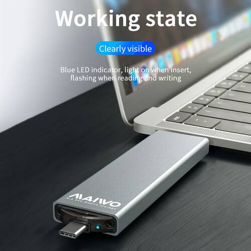 K1683P2 M.2 SSD Case Aluminum Alloy NVME Solid State Drive S