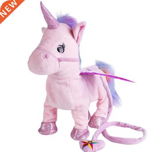 35cm Funny Electric Walking Unicorn Plush Toy Stuffed Animal