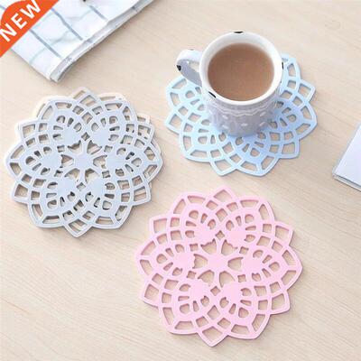 Table Mats Drink Coaster Table Placemats Flower Hot Pad Holl