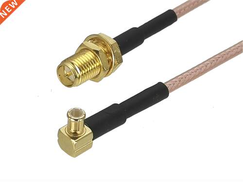 1Pcs RG316 RP-SMA Female Plug Bulkhead to MCX Male Right ang