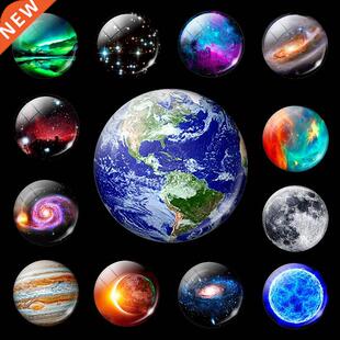 Luminous Planet Moon Stars Fridge Magnet Nebula Galaxy Unive
