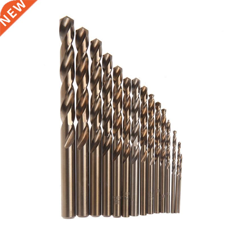 15Pcs Speed Steel M35 HSS Cobalt Twst Drll Bt Set 1.5-10m