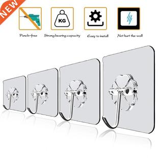 Strong Hooks Transparent Self Adhesive Door Wall Hangers Hoo