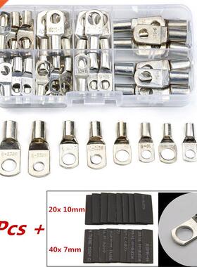 120PCS Bare Copper Lug Splce Crmp Termnals Rng 6-25mm Ba