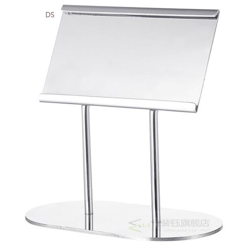 1pc Table Cards Holder Stainless Steel Showing Information M