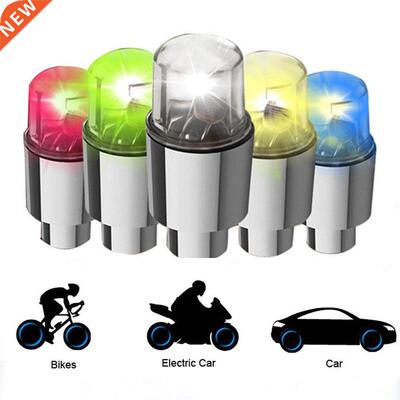 2pcs Bicycle LED Light Motorcycle Car Wheel Tire Valve Caps