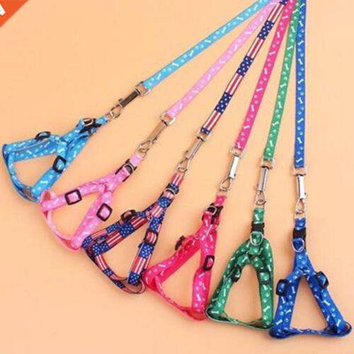 1 Pcs Random Color Nylon Dog Pet Puppy Cat Adjustable Harnes