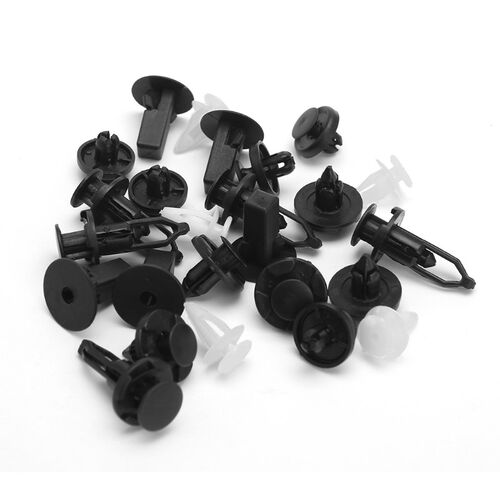 25 Pcs Trim Bumper Panel Wheel Arch Plastic Fastener Clips