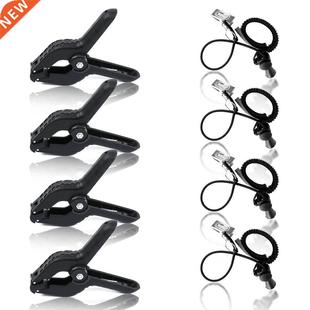 4Pcs Photography Spring Clips And Side Clamps Fixed Backdrop