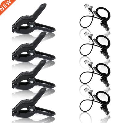 4Pcs Photography Spring Clips And Side Clamps Fixed Backdrop